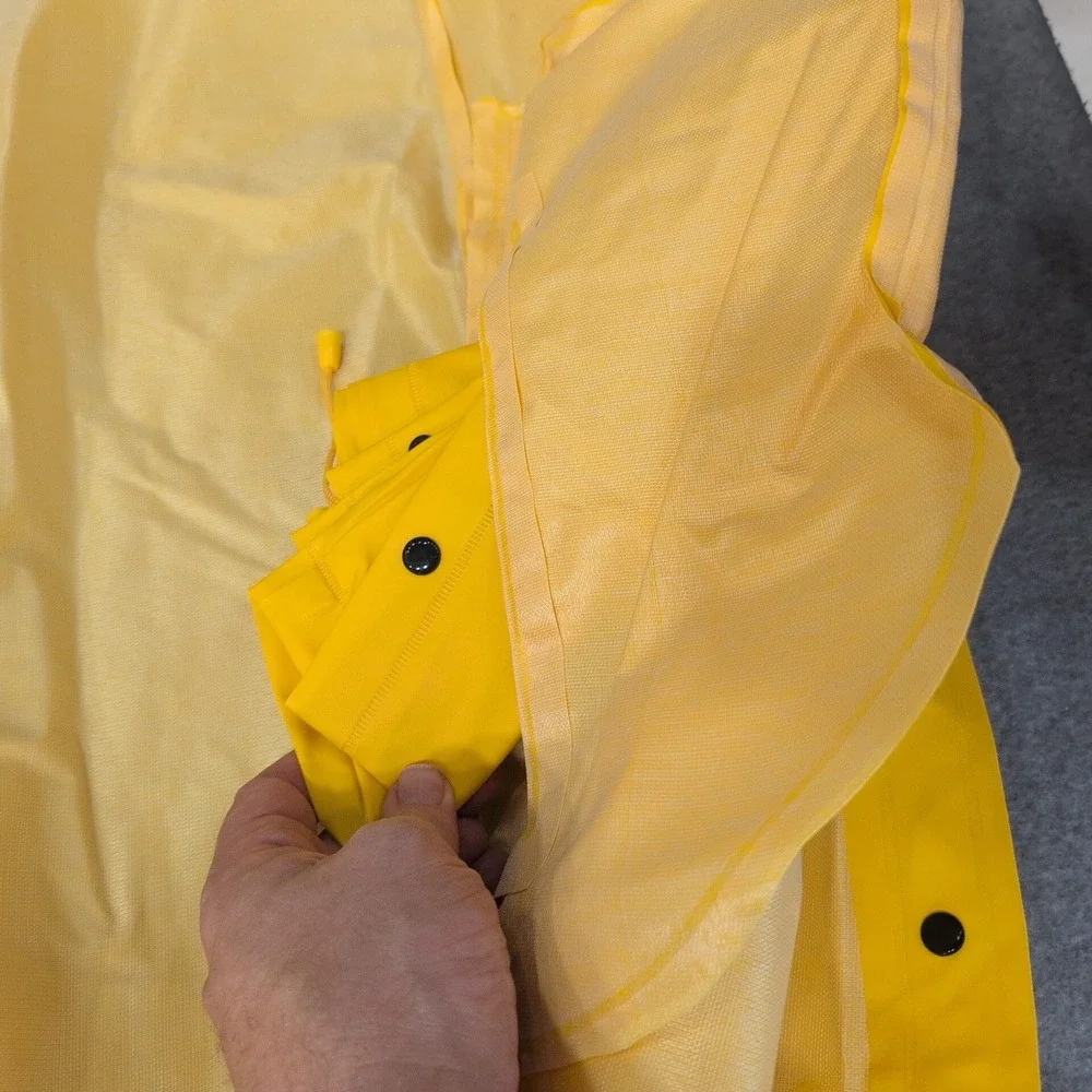River City Protective Wear Yellow Raincoat Full Zip XL Men Work Outerwear - Picture 3 of 4